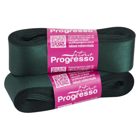 Fita Cetim Cor 1287 Verde Petróleo 10 mts - Progresso - comprar online