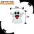 Aplique Emborrachado - 5 uni - Fantasma Halloween