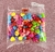 Conta Plástica Decorada - 50g - Coração Leitoso Sortido - 12mm