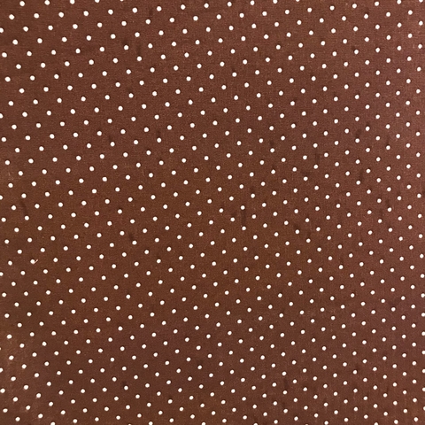 Tricoline Estampado 1 Metro - Poá - Marrom