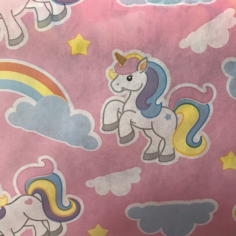 TNT Estampado 1 Metro - Unicornio e Arco-Iris
