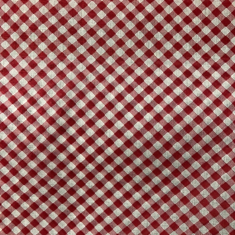 Chitão Xadrez - 1,40m x 1,00m - Vermelho