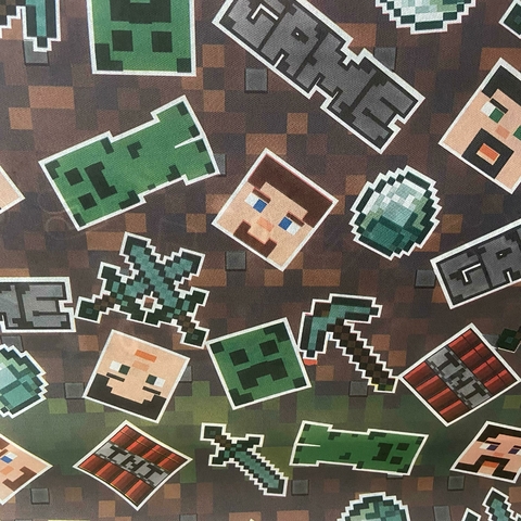 TNT Estampado Minecraft - 1 Metro - comprar online