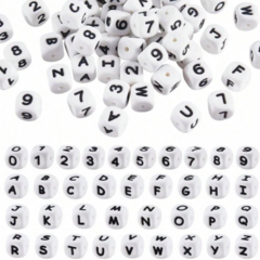 Pack 35 letras 12mm blancas
