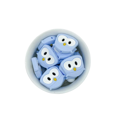 Mini mordillo buho celeste - comprar online