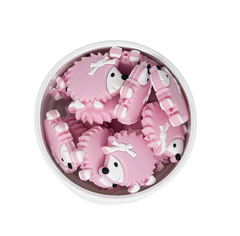 Mini mordillo puercoespin rosa 25x32mm - comprar online