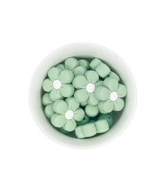 Mini mordillo flor 5 petalos menta - comprar online