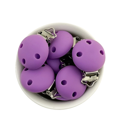 Broche de silicona violeta 30mm - comprar online
