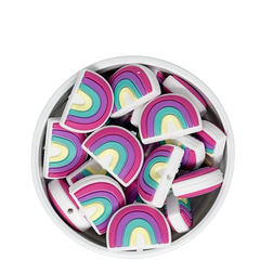 mini mordillo arcoiris fucsia 17x25 mm - comprar online