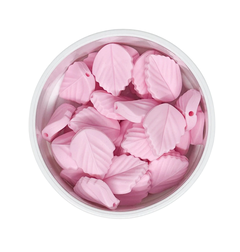 Mini mordillo hoja rosa bebe 25x20mm - comprar online