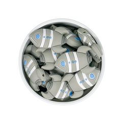 Mini mordillo cohete gris claro 37x25mm - comprar online
