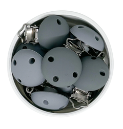 broche de silicona gris 30mm - comprar online