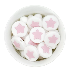 Estrella encastrable rosa pastel 21mm - comprar online
