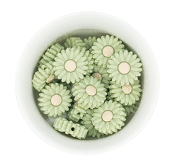 Mini mordillo margarita verde pastel 20mm - comprar online