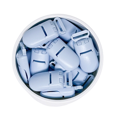 broche de plastico celeste - comprar online