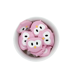 Mini mordillo buho rosa bebe - comprar online