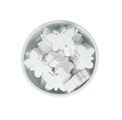 Mini mordillo mariposa blanco 20x30mm - comprar online
