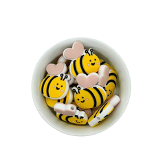 Mini mordillo abejita con corazon - comprar online