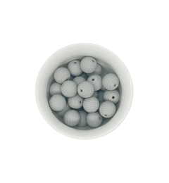 Bolita 15mm rayada gris claro - comprar online