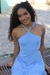 Vestido frente losango curto azul bebê - loja online