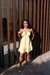 Vestido Maria curto amarelo manteiga - comprar online