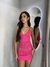 Saia tubinho curta rosa chiclete - comprar online