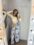 Pantalona sem fendas estampa tropical blue - MALOVI