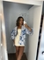 Kimono estampa tropical blue - comprar online