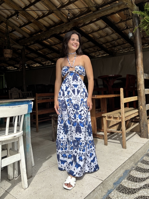 Vestido Maria estampa jardim secreto - comprar online