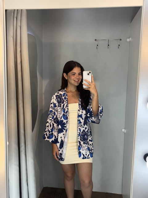 Kimono estampa jardim secreto - comprar online