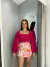 Short saia amarração estampa verano