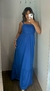 Vestido Lótus azul royal