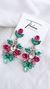 Aros India grenn & pink - comprar online
