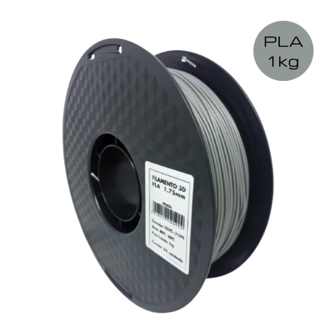 Filamento PLA Prata 1kg - Master Print 1.75mm