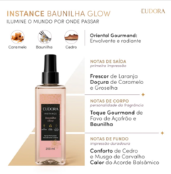 Spray Perfumado Colônia Instance Baunilha Glow 200ml - comprar online