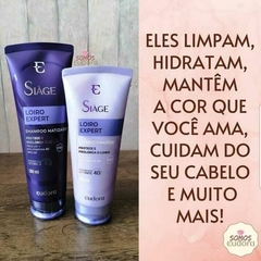 Combo Siàge Loiro Expert (2 produtos) Shamp + Repositor pré e pós química - comprar online