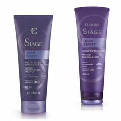 Combo Siàge Loiro Expert (2 produtos) Shamp + Repositor pré e pós química