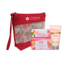 Presente Flor de Carambola Nécessaire, Sabonete e Leite Corporal 50ml - comprar online