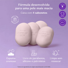 Sabonetes Cuide-se Bem Rosa e Algodão 4x80g Cada