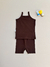 Conjunto Café (Regatinha + Biker) - Clementinas