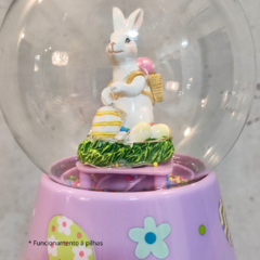 Globo decorativo de Páscoa lilás animado com luz, som e confete - 54345002 - Loja Receba com Carinho