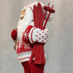 Papai Noel com casaco de lã 45cm - 50561001 - Loja Receba com Carinho