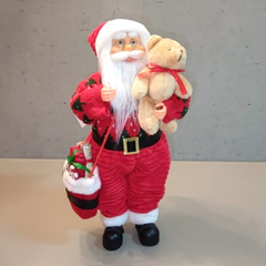 Papai Noel 45cm carregando urso - 47708001 - comprar online