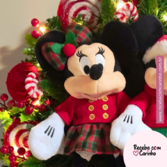 Guirlanda de Natal Minnie e Mickey com 50cm e leds - Loja Receba com Carinho