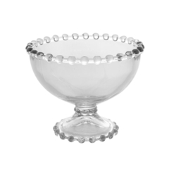 Cj 6 taças de sobremesa de cristal bolinhas Pearl 11cm x 9cm - Wolff (28390)