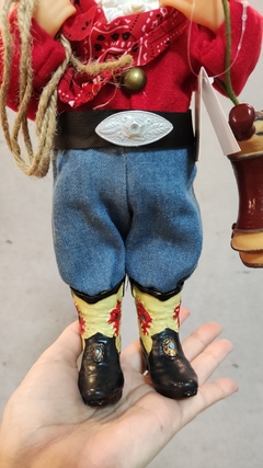 Resina Papai Noel colecionável cowboy 30cm (51436001) - loja online