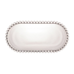 Travessa oval de cristal bolinhas Pearl 24cm x 12cm x 2cm - Wolff (28386) na internet