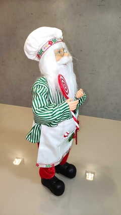 Papai Noel cozinheiro/confeiteiro 45cm - 47726001 - Loja Receba com Carinho