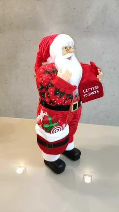 Papai Noel 60cm com caixa de correio Santa Claus - 47707001 na internet