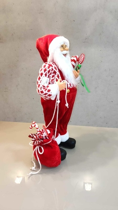 Papai Noel 60cm com doces - 47702001 - Loja Receba com Carinho